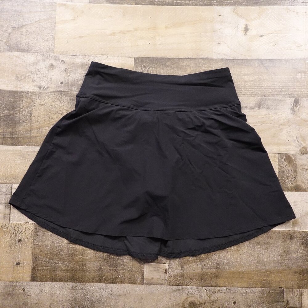 L.L.Bean Shaping Swimwear Swim Skirt Women’s Size 12 Black UPF 50+